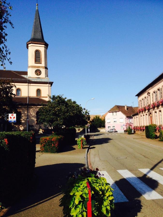 Alsace Gite Jardin Garage Motos Velos Pres Colmar Eguisheim Oberhergheim Buitenkant foto